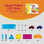 Magnetic Tiles Racebaan 126 stuks
