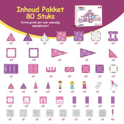 Magnetic Tiles - Princess 80 stuks